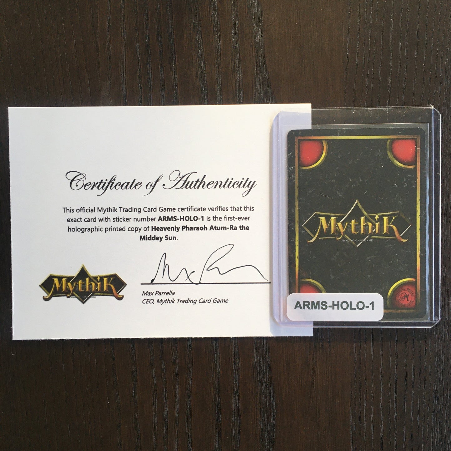First-Print Holo Prototype Heavenly Pharaoh Atum-Ra the Midday Sun